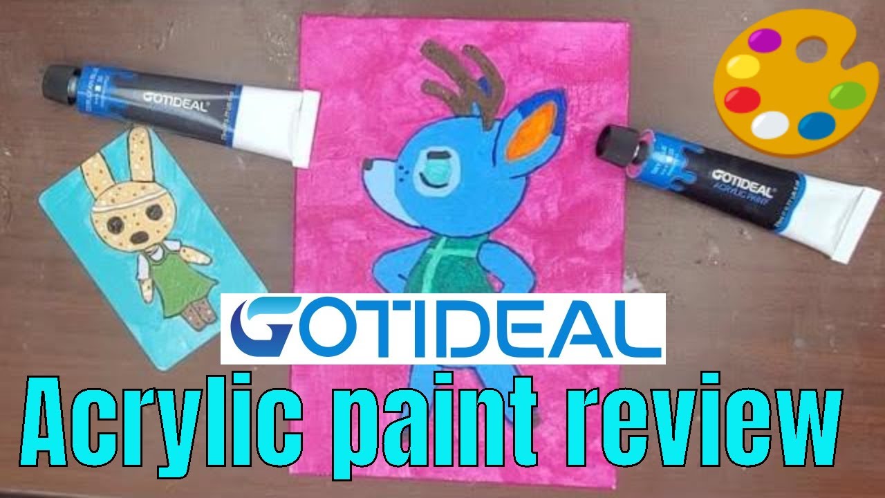 GOTIDEAL Acrylic Paint Set 48 colors! UnBoxing and Review YouTube