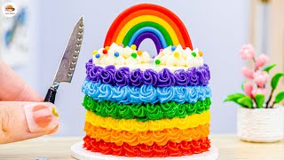 Yummy Rainbow Cake🌈1000+ Miniature Rainbow Cake Ideas