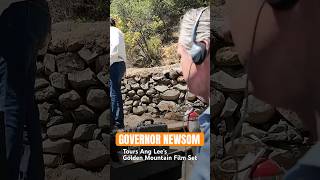 Governor Newsom Tours Ang Lee Golden Mountain Film Set in California