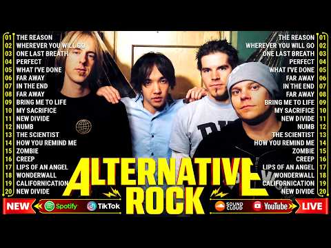 Hoobastank, Keane, Oasis, Coldplay, Audioslave, 3 Doors Down | Best Alternative Rock Songs 2000s