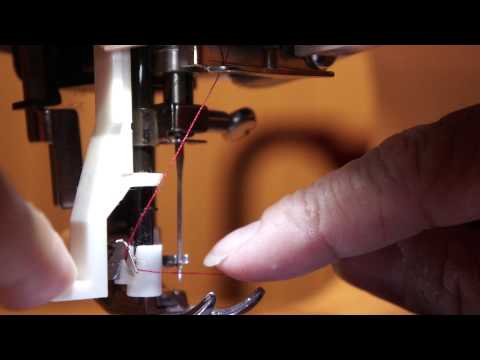 Video: Hur man använder en nålträdare på moderna symaskiner