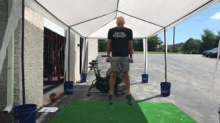 DB drop squat + squat jump