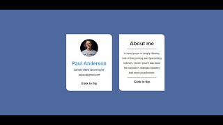 How to Create Flip Card Click Effect using only html & css screenshot 4