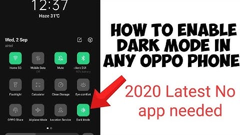 How to Enable DARK MODE in Any OPPO phone 2020( A5 f11 pro ).100% working all app