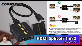 leje præambel afstemning HDMI Splitter 1 in 2 Out - YouTube