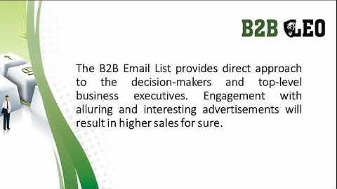 B2B Mailing lists