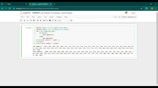Odd and Even numbers for a range using list in python