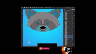 AFFINITY DESIGNER IPAD 2.0 -SHAPE BUILDER PRACTICE ANIMALS 04 RACCOON - TEEKS TIP TIME- #SHORTS