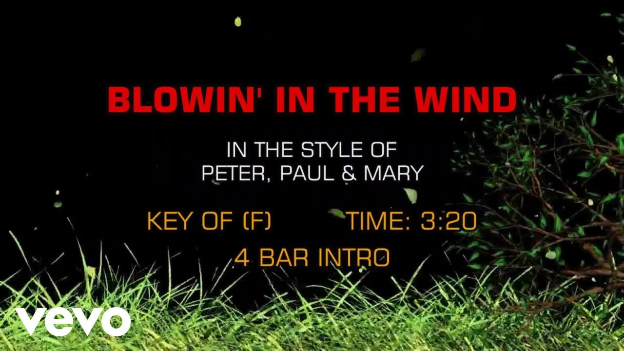 peter paul and mary blowin in the wind
