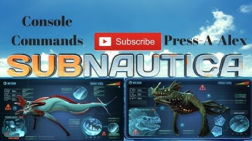 Subnautica | Console Commands | Reaper Leviathan & Sea Dragon