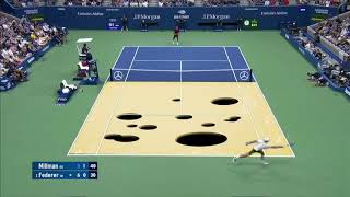 Roger Federer Slices The Competition at the US Open 🧀