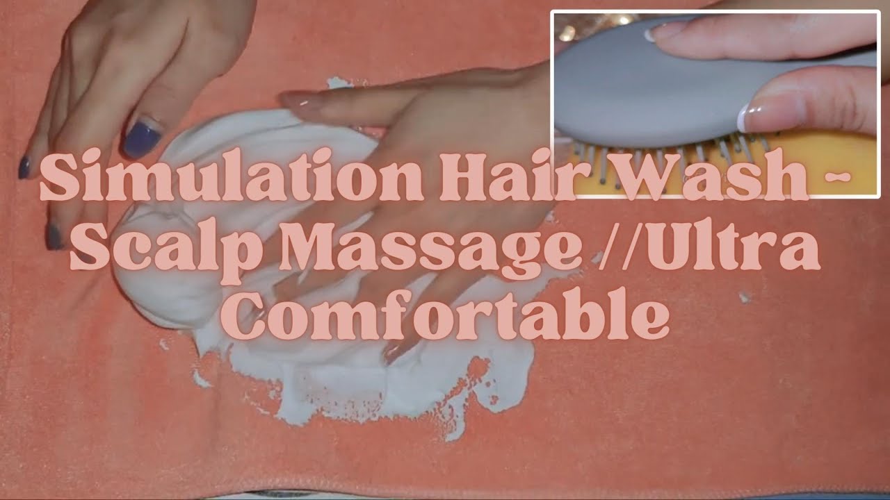 【Не говорить】​🧼​🚿​ Моделирование мытья волос - Массаж кожи головы // Снятие стресса