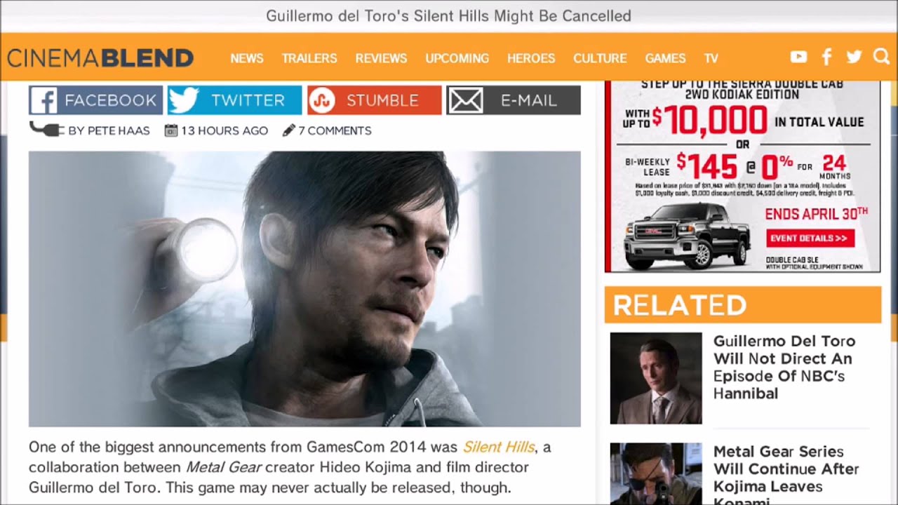 OBA Video: Silent Hills Game Cancelled + Farewell Kojima