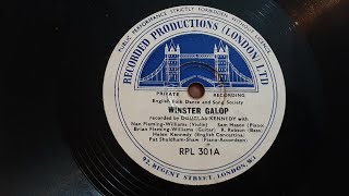 Winster Galup Recorded By Patrick Kennedy Rare! 78 rpm Acetate