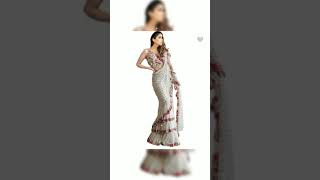 New white designer saree...must see...it's amazing screenshot 3