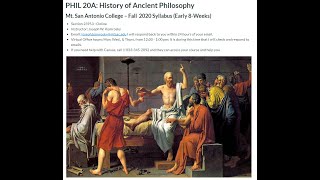 Phil 20A intro video Fall 2020 (First 8 weeks)