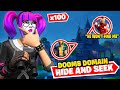 I Got 100 Fans To Play Hide And Seek At DOOMS DOMAIN in Fortnite....