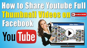 How to Share Youtube Full Thumbnail Videos on Facebook Urdu/Hindi Tutorial