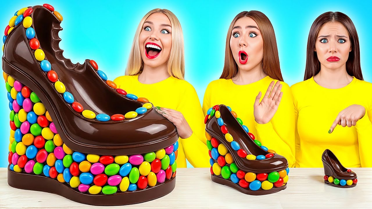 Большая, Средняя или Маленькая Тарелка Челлендж | Забавная Кухонная Битва от Multi DO Joy