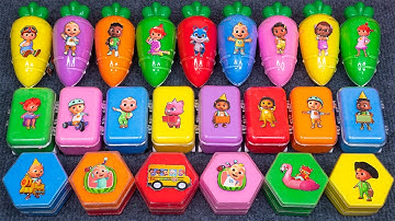 Cocomelon Fun ASMR Satisfying ✨🦖 with JJ, TomTom Finding Hidden Slime & Glitter Bags🌈