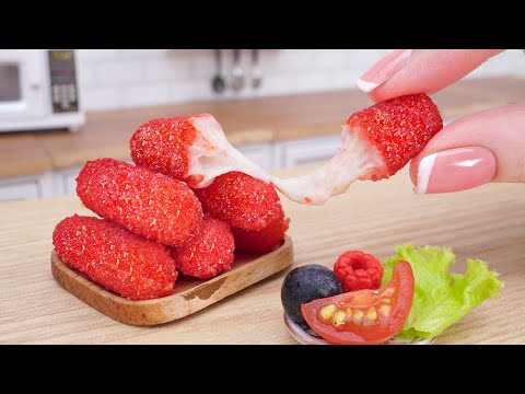 HOT Miniature Cheetos Mozzarella Cheese Sticks Recipe | Satisfying Mini Food & Miniature Cooking