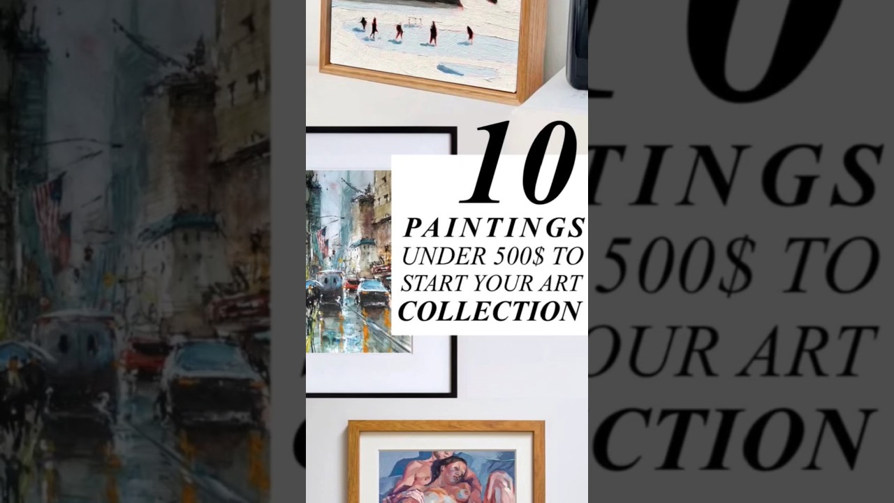 10 high quality timeless paintings to start your art collection! Link to artworks on my profile!