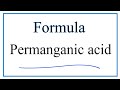 Understanding Permanganic Acid Properties