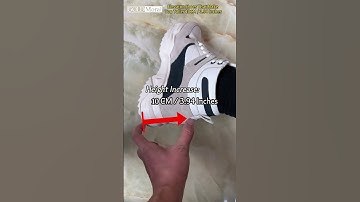 Crazy High Lift Shoes Style!! 💙 10CM Elevator Sneakers For Men? 🤔#sneakers #hightopsneakers #shoes