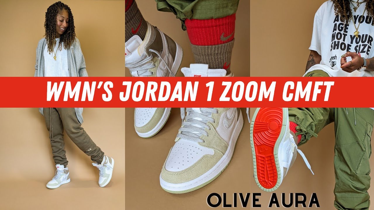 One of the BEST Jordan's of 2021! Women's Air Jordan 1 Zoom CMFT Olive Aura  | Review + How to Style