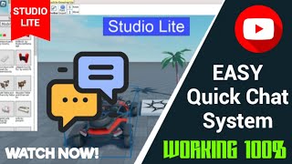 🔥 How to Make a EASY Quick Chat System! | Studio Lite Tutorial #roblox #studiolite #tutorial #funny