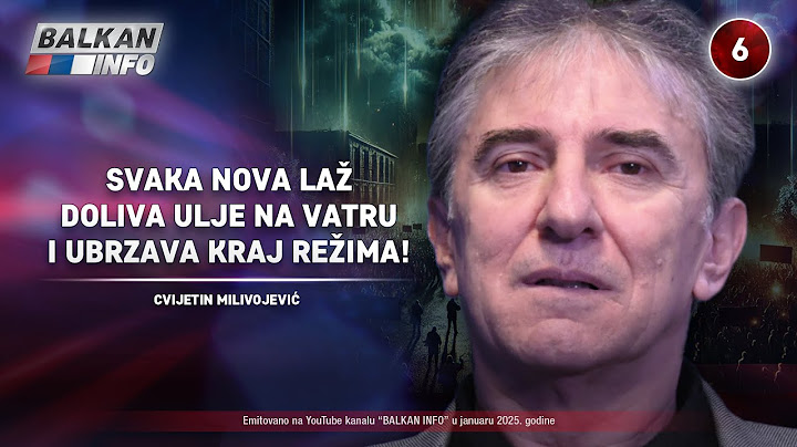 INTERVJU: Cvijetin Milivojević - Svaka laž doliva ulje na vatru i ubrzava kraj režima! (31.1.2025)