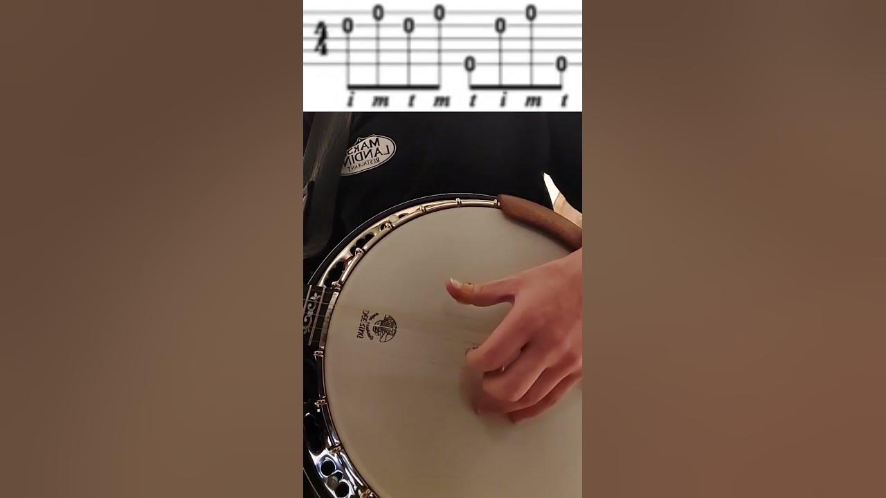 Beginner banjo lesson (Foggy Mountain Breakdown roll)#banjo #music #beginners