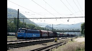 Zugverkehr in Usti nad Labem-Strekov am 22.08.2023 - Elektrobrummer im Einsatz