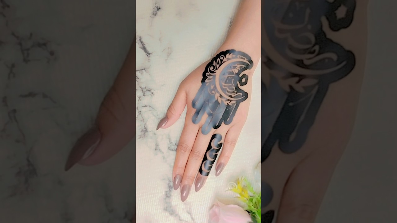 Beautiful sticker mehndi design #shorts