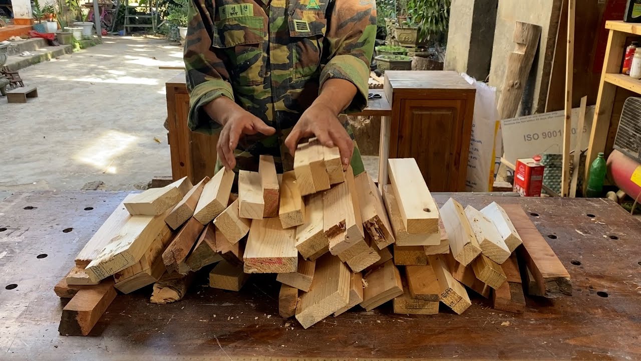 Innovation In Carpentry // Unique Coffee Table Design From Used Wood ...