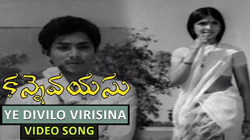 Ye Divilo Virisina (Male) Video Song || Kanne Vayasu Movie || Roja Ramani, Sharath Babu