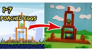 Recreating Angry Birds Clic Level With Mattel. Poached Eggs 1-7. Part 1.