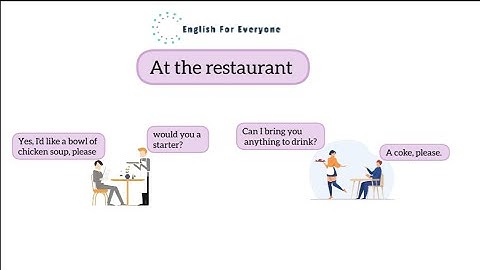 At the Restaurant Conversation - Ordering Food (2 dialogues)