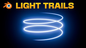Draw Simple LIGHT TRAILS in Blender