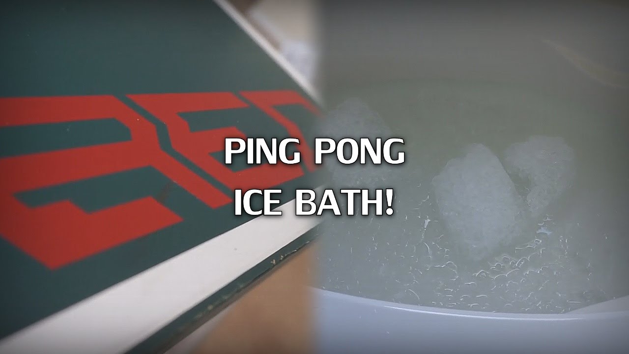 Ice Ping PING PONG ICE BATH CHALLENGE! - YouTube