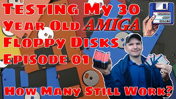 Testing Some Of My 30 Year Old Amiga Floppy Disks - On Amiga 500 - MJG