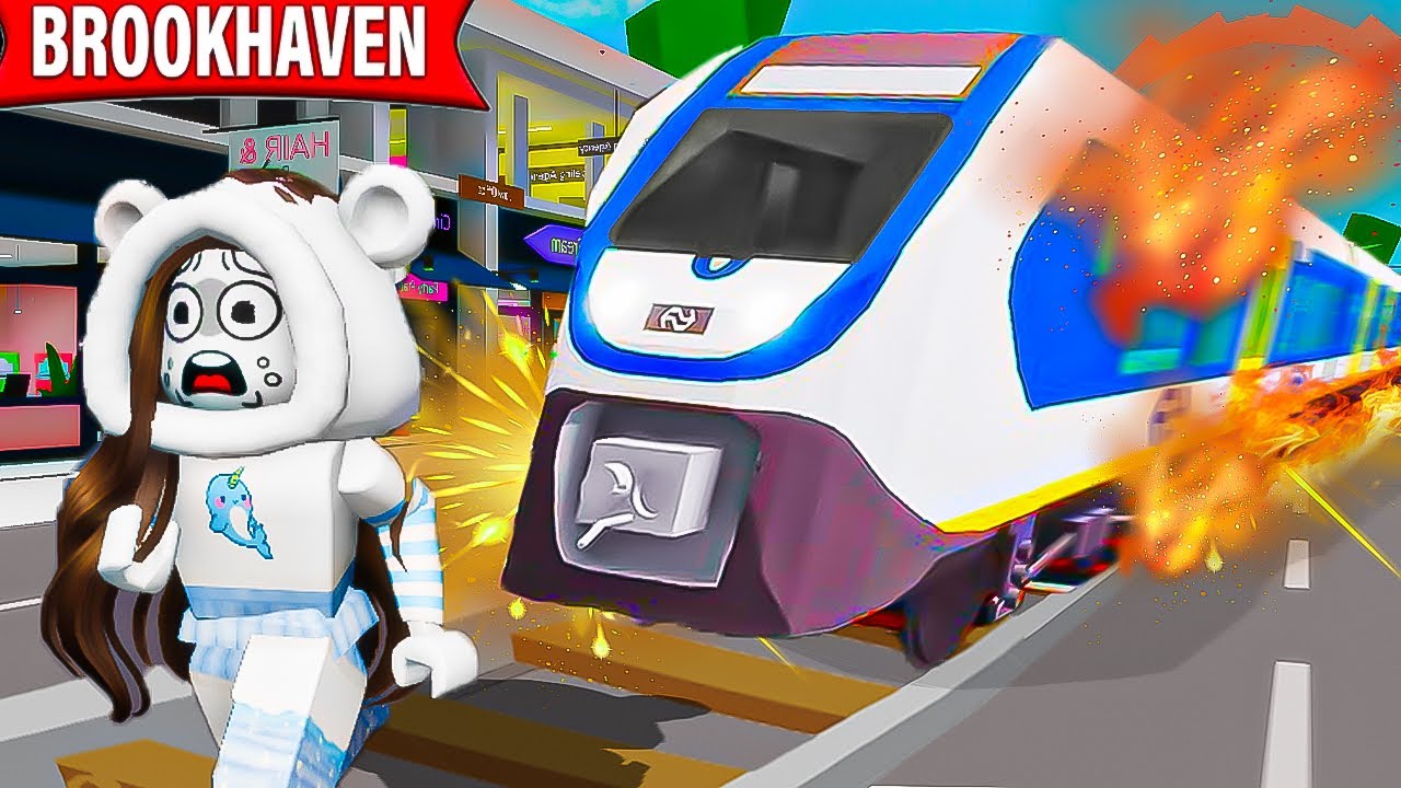 INCIDENTE TRENO DERAGLIA SU BROOKHAVEN ROBLOX!