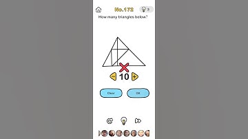 how many triangles below?? level172. let