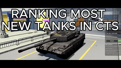 Ranking New Tanks in cursed tank simulator