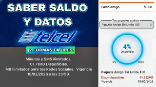 How to check your balance and remaining data on Telcel 📱 | 2 easy methods Base De Datos Telcel 2023 4k
