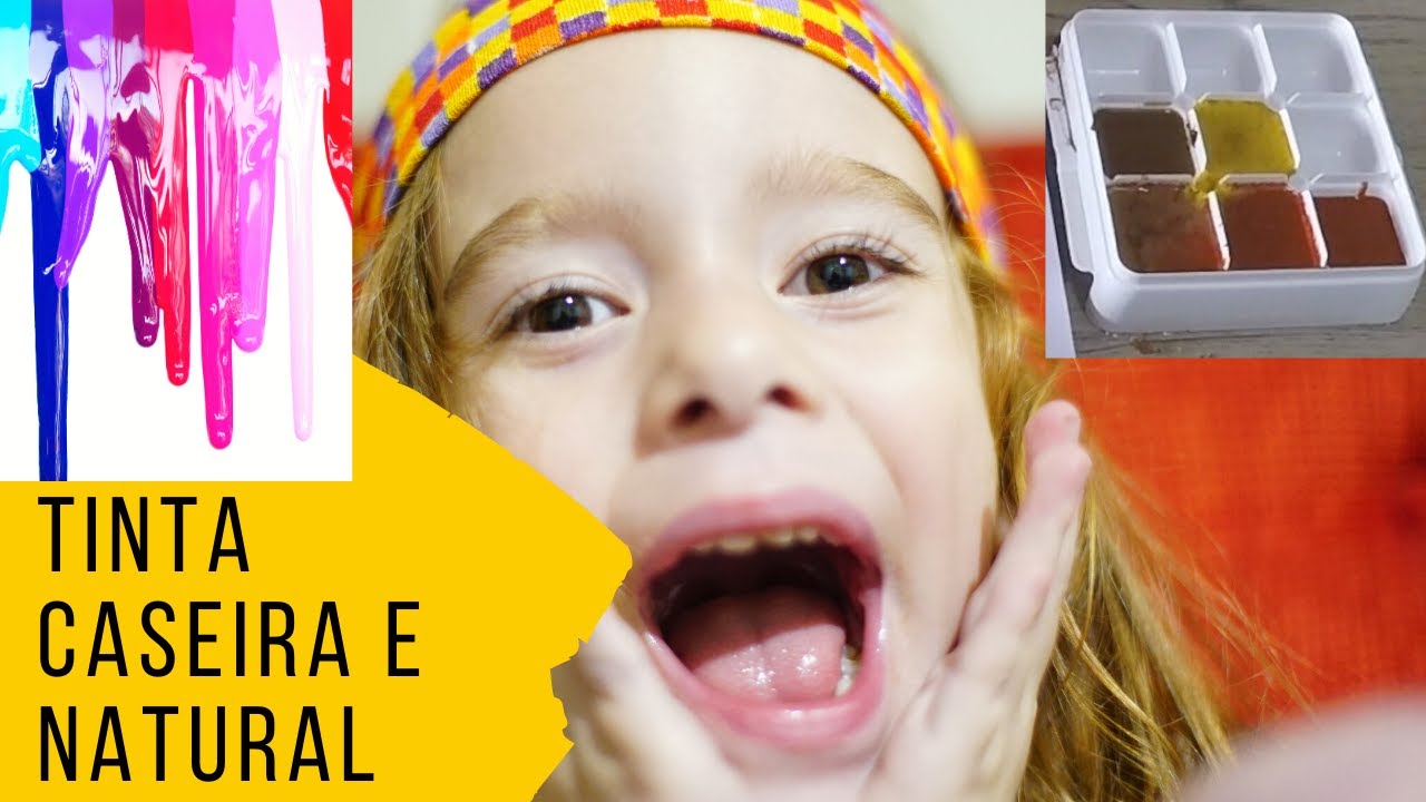 COMO FAZER TINTA CASEIRA NATURAL - YouTube