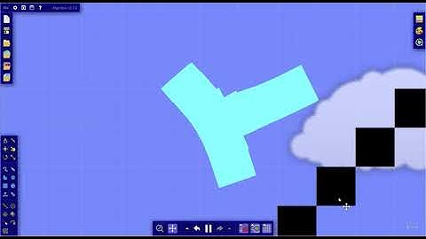 Softbody "T" Pentomino in Algodoo