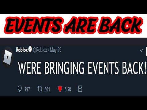 Roblox Events Are Coming Back Youtube - is roblox brring events back