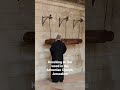 knocking on the wood - An Armenian monk in the Armenian Cathedral in Jerusalem&rsquo;s Old City