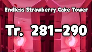 Endless Strawberry Cake Tower Tray 281 - 290  Guide | Cookie Run Kingdom 
